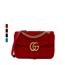Gucci/古驰GG Marmont绗缝丝绒做旧复古链条包