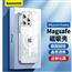 倍思 苹果14ProMax手机壳磁吸充电 iPhone14ProMax保护套高端Magsafe磁吸壳ip14超薄防摔壳男女款 透明