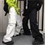 韩国ins复古日系街头百搭休闲工装裤阔腿裤 男女潮 