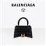 BALENCIAGA巴黎世家HOURGLASS女士鳄鱼纹小号沙漏包