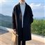 男士风衣中长款宽松帅气过膝潮流加绒外套2020冬季黑色港风大衣