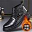 高品质男士鳄鱼纹切尔西马丁靴真皮打造加棉