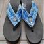 复古DIY牛仔人字拖