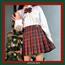 槲寄生下圣诞格裙jk制服复古百褶裙