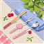 可爱彩色卡通印花筷勺叉组合装