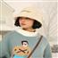 your hat 帽子女秋冬2023新款美拉德风毛绒渔夫帽盆帽复古保暖显脸小水桶帽