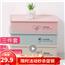内衣收纳盒家用文胸内裤袜子收纳箱整理盒子塑料带盖多功能储物三件套 粉色文胸盒+米色内裤盒+绿色袜子盒