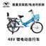 洋铃电动自行车锂电48V大货架22寸电单车载重款助力电动车外卖车 