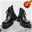 爆款侧拉链马丁靴男高帮真皮工装休闲皮鞋大码冬季加绒雪地棉鞋