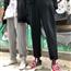 2021韩国ins复古线槽痕百搭纯色加绒休闲裤男女款 