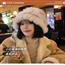 兔毛帽子女冬季韩版显脸小百搭毛绒针织毛线帽毛茸茸水桶渔夫帽潮