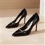 足印记-黑色气质高跟鞋