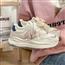 小众厚底休闲运动老爹鞋女ins潮2024新款网面透气百搭小白阿甘鞋