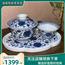 手工手绘青花缠枝莲茶具组