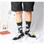 男女中长筒情侣袜子欧美街头时尚潮流和平鸽嘻哈滑板袜秋