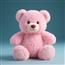 粉色可爱少女心毛绒小熊