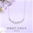 【鞠婧祎同款】银饰紫藤花系列微笑项链女原创生日礼物