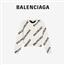 BALENCIAGA巴黎世家ALLOVER LOGO女士圆领衫