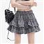 格子格纹短裙蓬蓬裙裤裙内衬半身裙蛋糕裙小个子穿搭裙子
