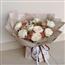 9朵卡布奇诺白荔枝花束
