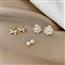Aurora复古耳钉三件套