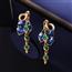 复古风格耳饰【蓝叶秘宝】