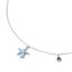 【海心】蓝色海星锆石项链女简约小众百搭锁骨链