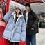 情侣装2021年新款冬季学生韩版连帽假两件棉衣女宽松加厚休闲外套
