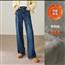 弹力修身牛仔长裤 复古蓝调