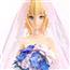命运之夜fate 10周年王室礼服saber 婚纱塞巴手办模型