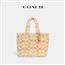 COACH/蔻驰女士经典标志羊毛皮托特包