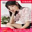 Oece温柔碎花衬衫2021年夏季新款女装复古气质上衣设计感短袖衬衣
