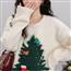 kongx【圣诞叮叮当】超好看圣诞款毛衣女2023冬季新款软糯针织上衣