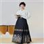 日常通勤马面裙仿妆花织金缎面春夏