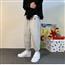 加绒卫裤男潮牌ins宽松束脚运动裤秋冬款ulzzang裤子韩版潮流百搭