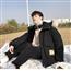 冬季棉衣男宽松连帽毛领棉服韩版潮流加绒加厚休闲帅气棉袄外套潮