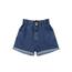 短裤女夏2019新款百搭高腰卷边松紧腰牛仔裤女