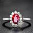 【埃及艳后】*涅托泰普*高级珠宝天然无烧鸽血红宝石戒指女18k金戴妃款