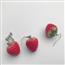 js耳环可爱甜美小清新百搭少女小草莓