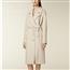 米白色羊绒大衣中长款