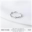 UU手作细棱几何纯银戒指女