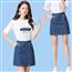 韩版牛仔短裙女2018新款高腰显瘦chic半身裙牛仔裙包臀a字裙子夏