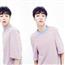 2018夏季新款偶像练习生陈立农同款粉蓝条纹T恤男女大码情侣装t