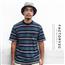 余文乐西山彻同款小白鲨鱼条纹男T恤短袖精英商务休闲T恤衫男潮牌