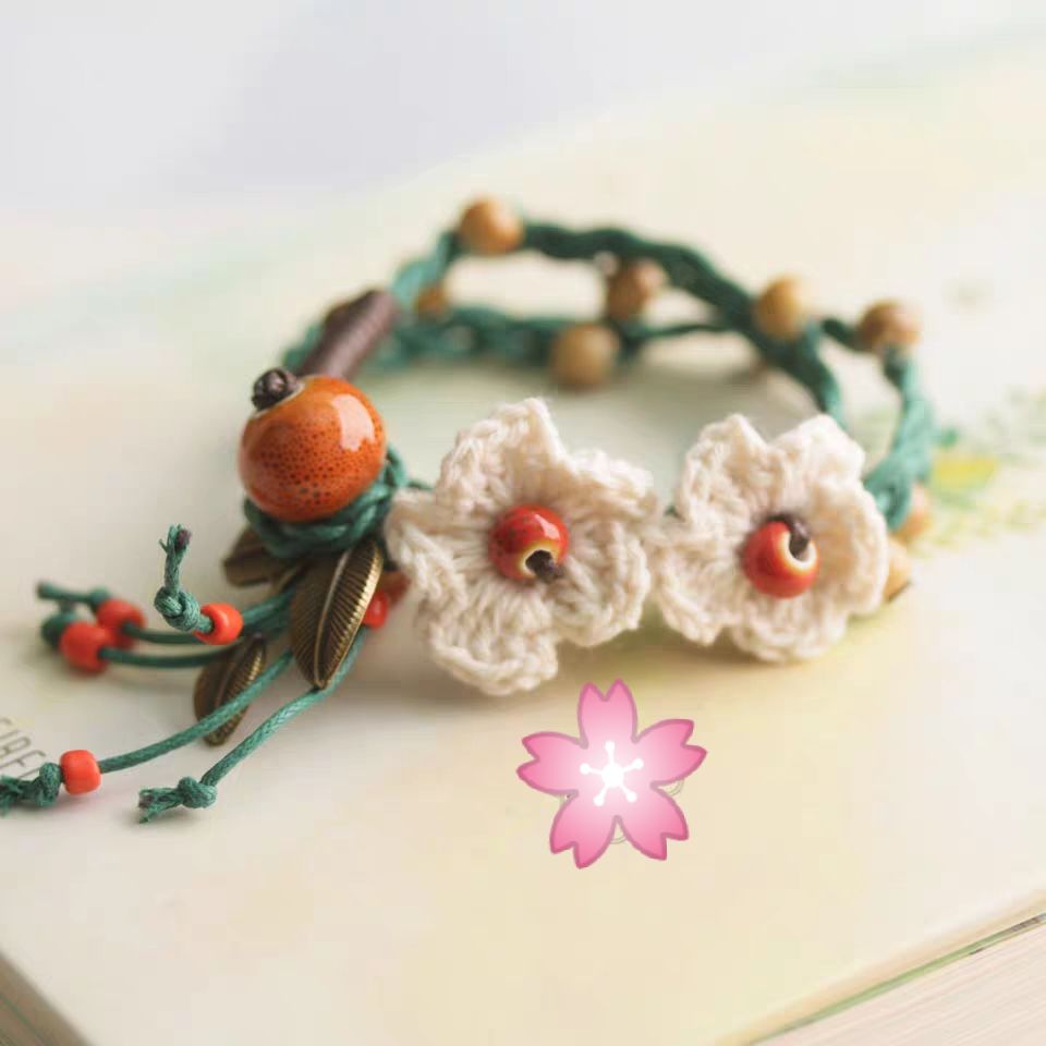 偶然| 手作花朵手链颈链  森系甜美 文艺仙女 少女心礼物