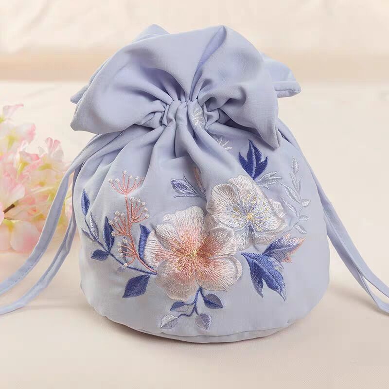 曲裾包包少女原创汉服周边配饰零钱包绣花中国风日常百搭