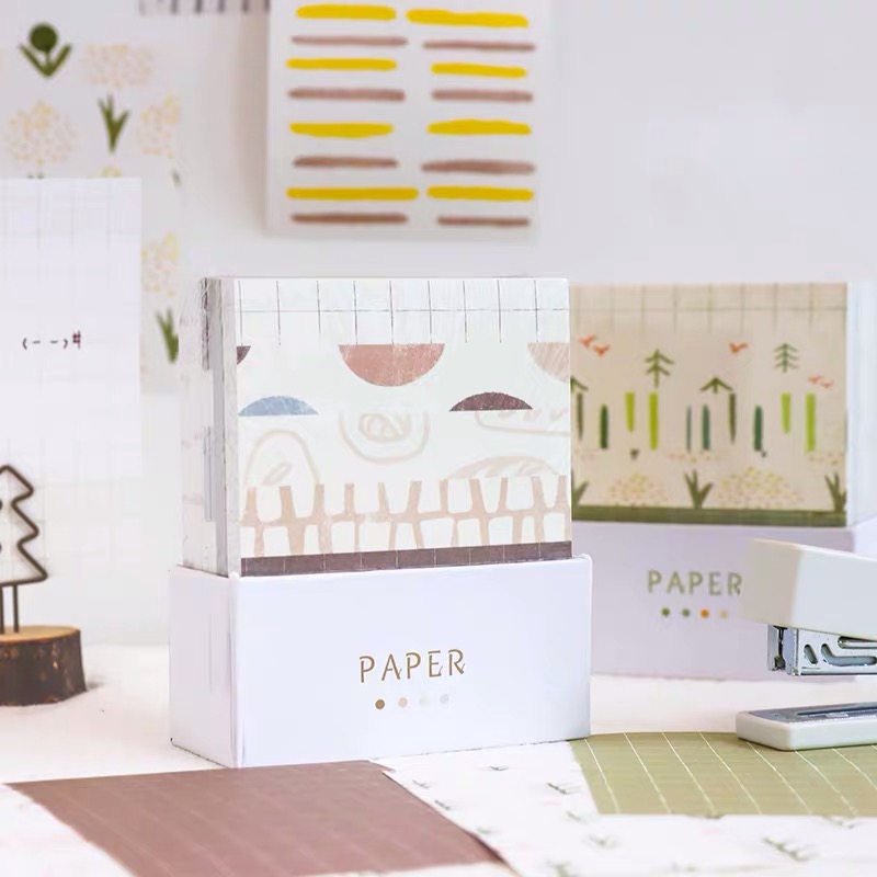 便签纸创意无粘性手帐打底拼贴素材纸学生用便条纸