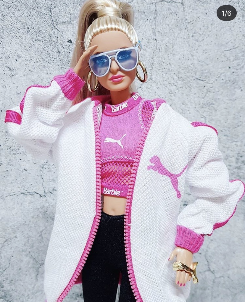 Barbie芭比娃娃限定款限量PUMA彪马联名