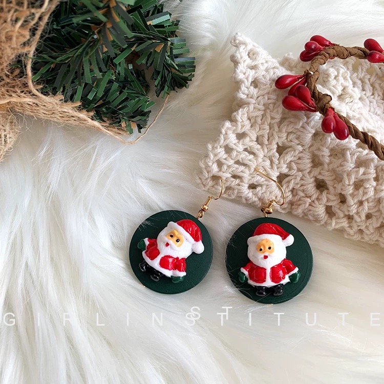 GIRL 圣诞老人耳环