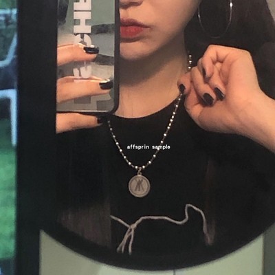 原创设计 小众 圆形吊坠项链